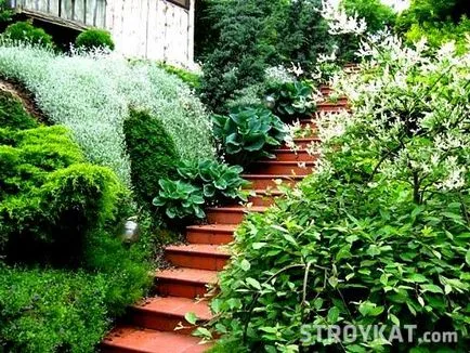 aspect teren pe o pantă - terenuri, curte, gradina, cabana - amenajare a teritoriului