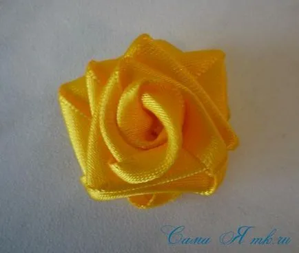 Cutat a crescut de la banda de satin, ma (trandafir) Cutat a crescut de la panglica de satin, m-am