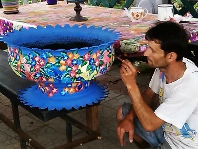 Articole din anvelope, articole de anvelope cu mâinile lor, cum să faci o lebădă dintr-un pneu vechi bascula