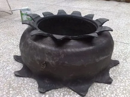 Artizanat din anvelopă cu mâinile