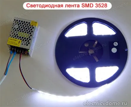 Conectarea benzi cu LED-uri cu mâinile