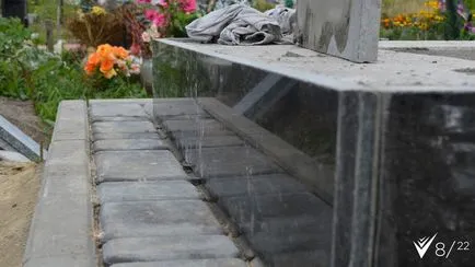 Pas cu pas instalarea monumentului pe mormântul de la sol (foto-guide)