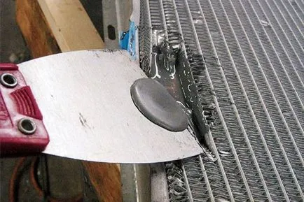 radiator auto prin picurare