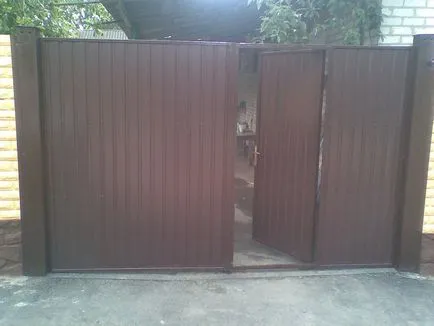 Alegerea corectă sau construirea de poarta de metal, inclusiv în interiorul prețul la poarta lucrărilor și