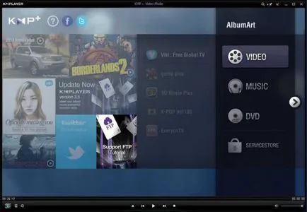 Player KMPlayer descărcare pentru Windows 7