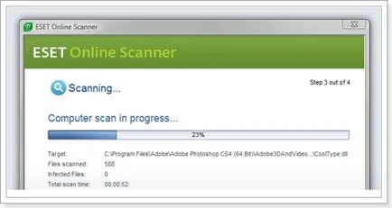 Verificați computerul pentru viruși utilizând ESET online scanner online scanner, calculator tips