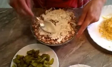 salate simple și delicioase cu carne de pui - pas cu pas retete cu fotografii