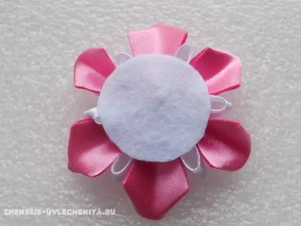 flori simple de panglici de satin pentru incepatori pas cu pas tutorial cu fotografii