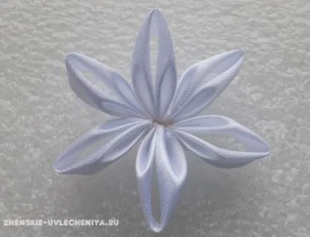 flori simple de panglici de satin pentru incepatori pas cu pas tutorial cu fotografii