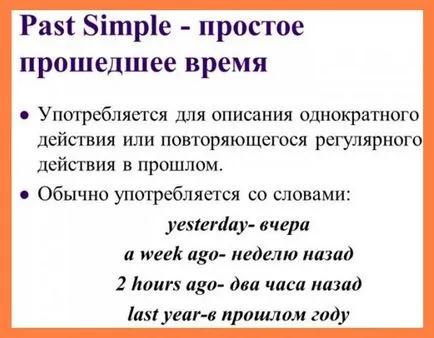 Imperfectul verbului în limba română și engleză (în picioare în timpul trecut) Imperfectul verbului în limba română și engleză