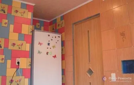 bucătărie Renovat în apartament cu mâinile sale