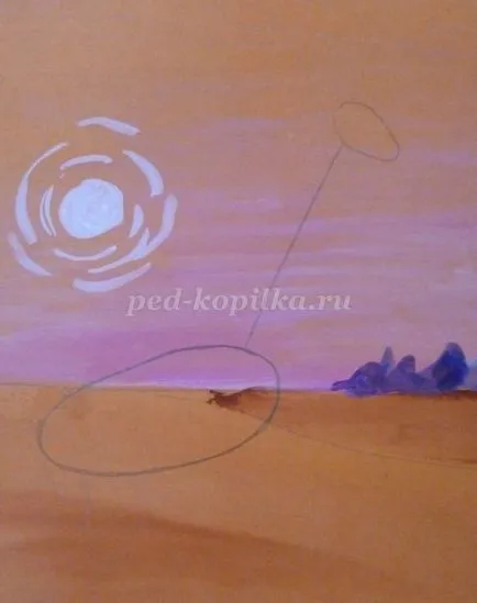Desen girafa în etape, cu fotografii din dhow grupa pregătitoare