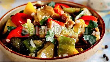 Salata de vinete prăjite - retete delicioase minunat cu fotografii și filme