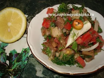Salata de vinete și roșii