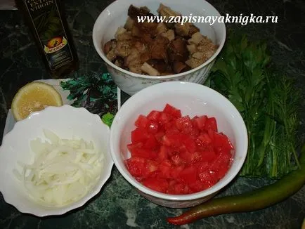 Salata de vinete și roșii