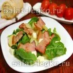 Salata cu ciuperci si carne de pui si reteta de ananas cu fotografie delicios
