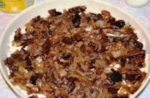 Salata cu carne de pui, ananas și rețete ciuperci pas (ciuperci) Salata cu pui, ananas și ciuperci rețete pas cu pas