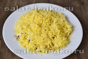 Salata cu ciuperci si carne de pui si reteta de ananas cu fotografie delicios
