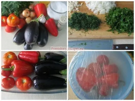 Salata cu vinete și tomate rețete de aur cu fotografii (tomate) Salata cu vinete și roșii rețete de aur cu fotografii