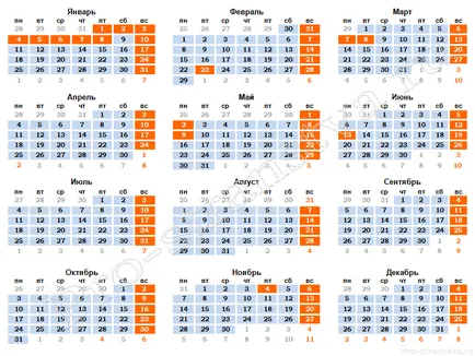 Săptămâna de lucru de șase zile în 2016 (șase zile) Șase zile, săptămâna de lucru în 2016