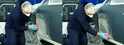 Slefuirea grund de umplere pentru vopsire