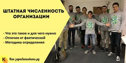 Organizarea de personal definiție, structură și specificații (miez) Numărul de personal al organizației definirea, structura și standardele