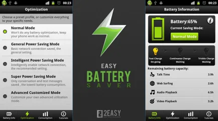 Descarcă ușor de economisire a bateriei pe Android (indiferent) Descarcă ușor de economisire a bateriei Android