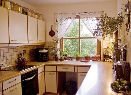 Școala de reparații în camera de zi bucatarie de design hruschevke