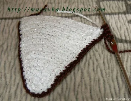 Prăjitură cu ciocolată cu căpșuni croșetat tricot (autor) Prăjitură cu ciocolată cu căpșuni croșetat tricot