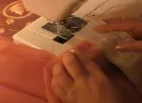 Cum se coase banda cortina tul