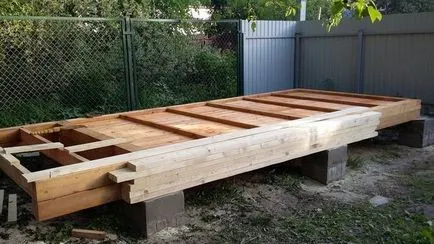 Construirea de o casă de oaspeți de vară din lemn, cu propriile lor mâini Construirea de o casă de oaspeți de vară din lemn, cu propriile lor mâini