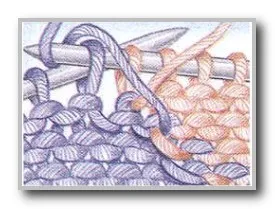 Tehnica intarsii de tricotat desene colorate pe schema