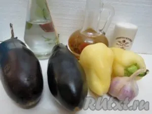 Salata de cald, cu vinete și roșii - pregătirea pas cu pas, cu fotografii