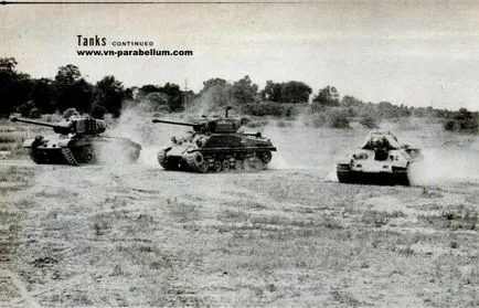 T34 împotriva Sherman Patton și Pershing