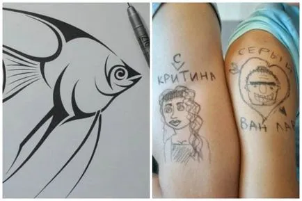 Tatuaj ruchkoy- procesul de creare a unui stilou gel tatuaj Tatuaj ruchkoy- procesul de creare a unui stilou gel tatuaj