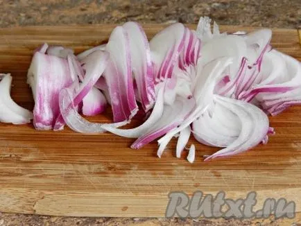 Salata de cald, cu vinete și roșii - pregătirea pas cu pas, cu fotografii