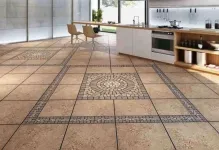 De stabilire a placi ceramice pe diagonala la podea ca locul și a pus-o configurație de diamant, aspectul etaj, fotografie De stabilire a placi ceramice pe diagonala la podea ca locul și a pus-o configurație de diamant, aspectul etaj, fotografie