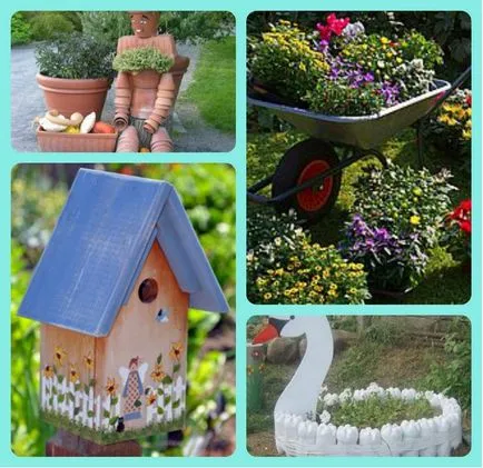 Decorarea zonă suburbană cu mâinile lor, drumul spre casă