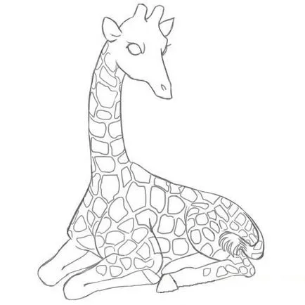 Aflați cum să atragă o girafă (pete girafă ale corpului) Aflați cum să atragă o girafă