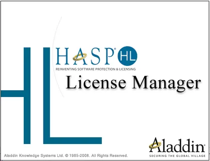1c instalare manager de licență de HASP (Manager de licență 1c) și un monitor Aladin - mxcom - Sistem