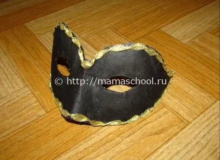 mască venețiană cu mâinile master-class, cum să facă măști de carnaval din hârtie