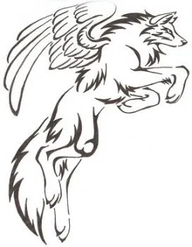 Cum de a desena un lup anime Cum de a desena un lup anime