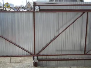 Porți din profmateriale cu propriile sale mâini - instrucțiuni de montaj! (Poarta) Porți din profmateriale cu propriile sale mâini - instrucțiuni de montaj!