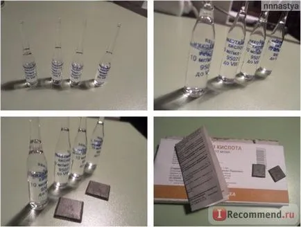 Vitamine injecție de acid nicotinic - (! Diferența de 4 luni) „fotografii înainte și după par