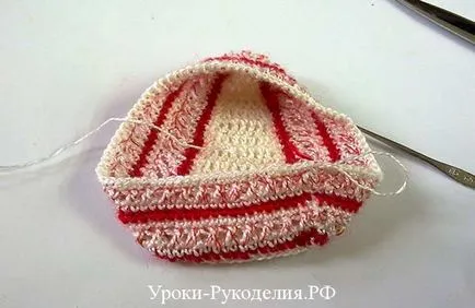 tort tricotate cu zmeură - lecții de lucru manual