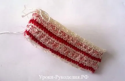 tort tricotate cu zmeură - lecții de lucru manual