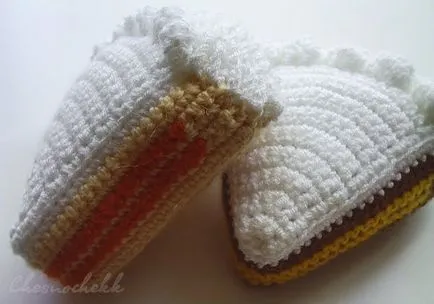 Knit prăjituri și produse de patiserie (primul tricot închis) Knit prăjituri și produse de patiserie