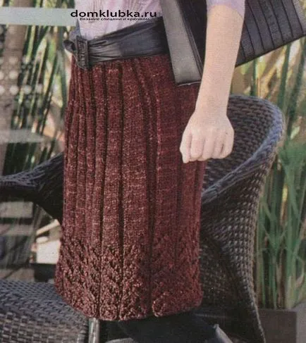Fusta tricotate - tricot ușor și rapid