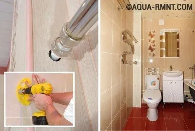 Înlocuirea, instalarea și conectarea mai cald prosop cu mâinile lor