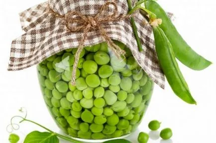 mazăre verde în cutii de conserve acasă și murate, fără sterilizare - atât de prescripție